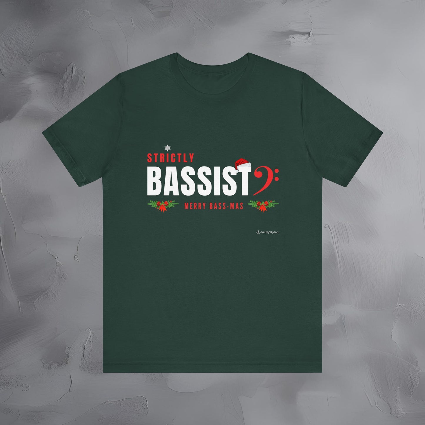 Strictly Bassist – Merry Bass-Mas | Funny Christmas Bass Player Shirt