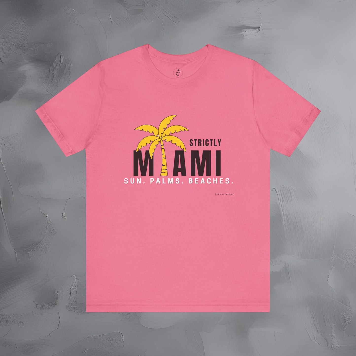 Strictly Miami T-Shirt – Sun Palms Beaches City Vibes Tee