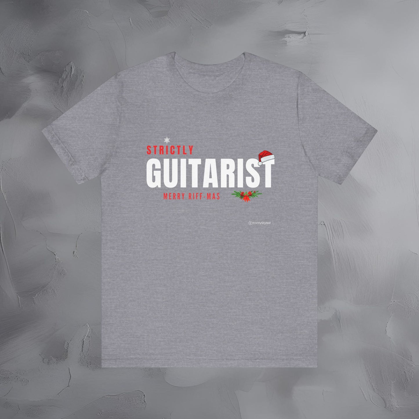 Strictly Guitar – Merry Riff-Mas - Funny Christmas Guitar Shirt