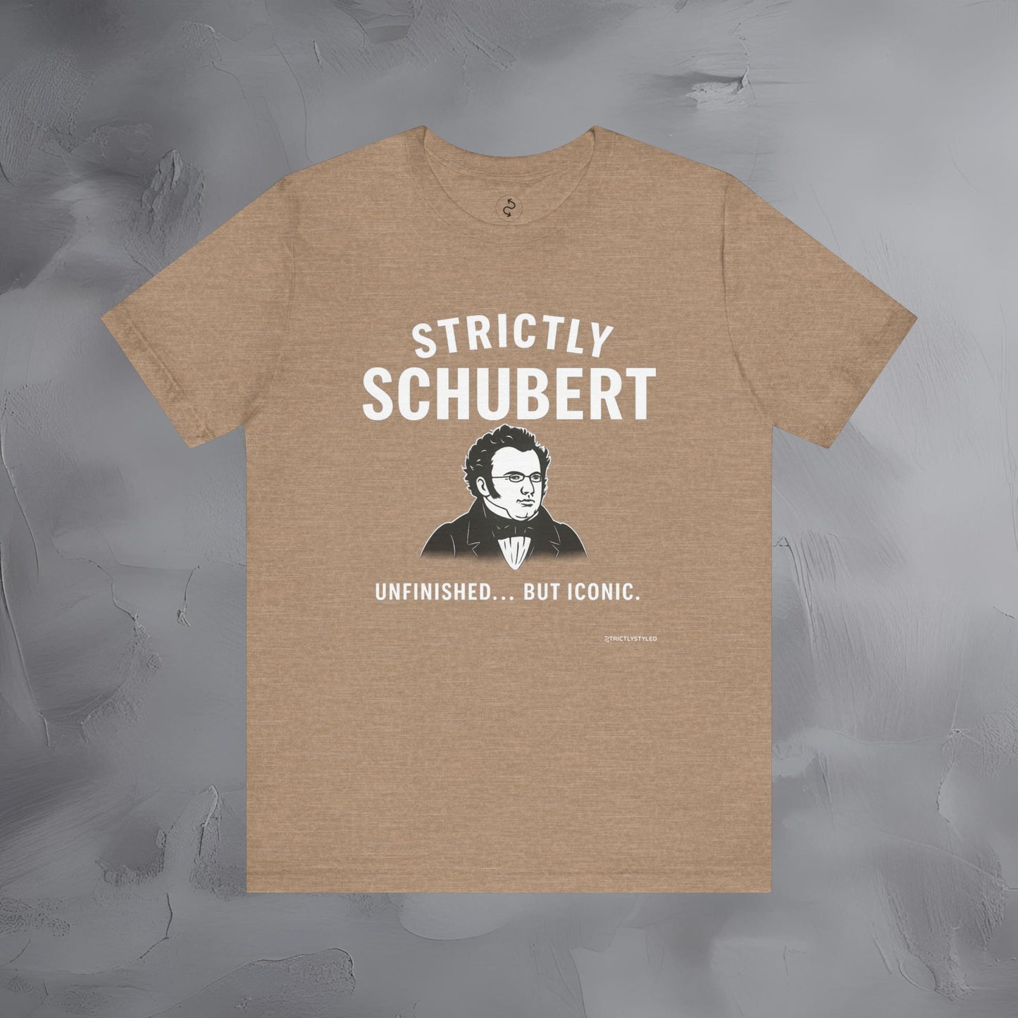 Strictly Schubert T-Shirt – Unfinished but Iconic Classical Music Tee