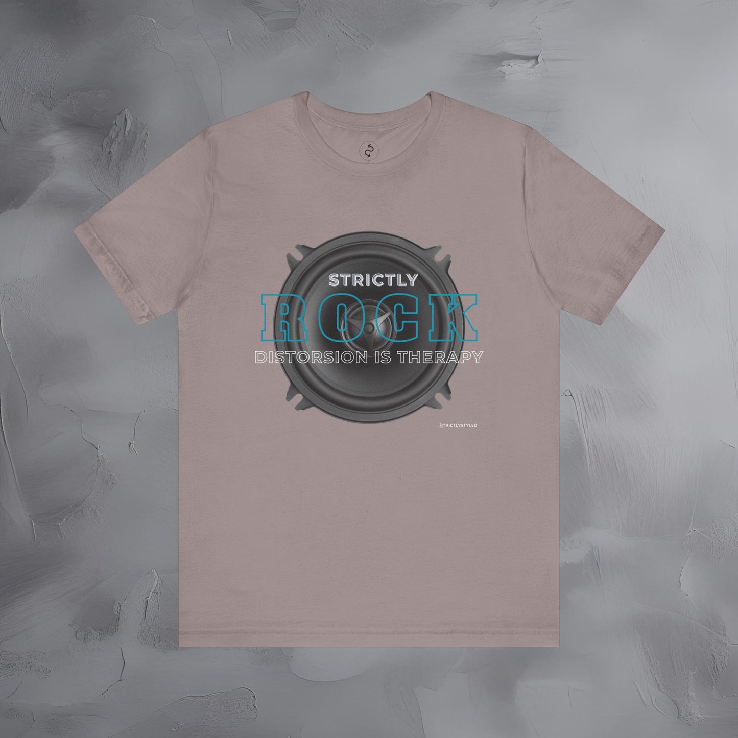 Strictly Rock T-Shirt – Guitar & Band Graphic Tee - Distortion Is Therapy