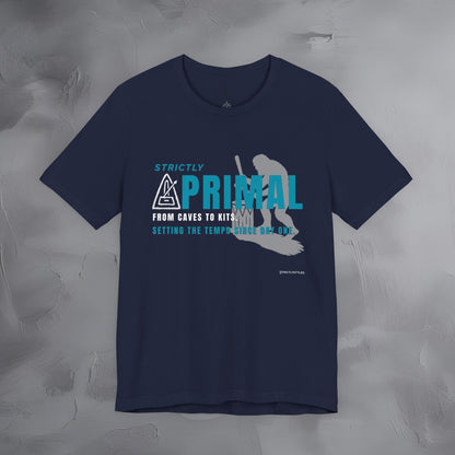 Strictly Primal T-Shirt – Drum & Rhythm Graphic Tee - From Cave to Kits