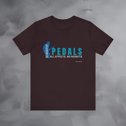 Strictly Pedals T-Shirt – No Effects No Regrets Guitar Gear Tee
