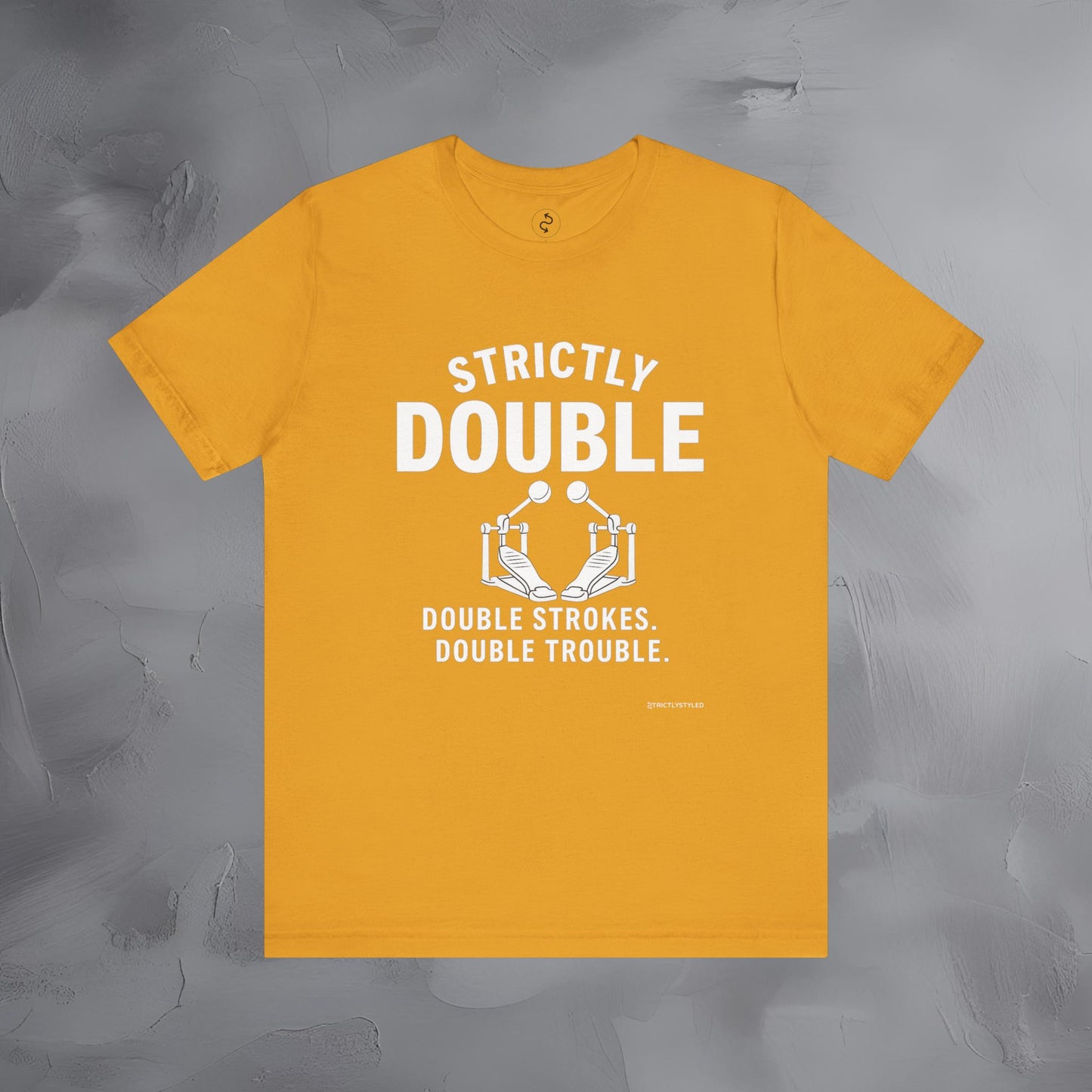 Strictly Double Stroke – Double Trouble Drummer T-Shirt