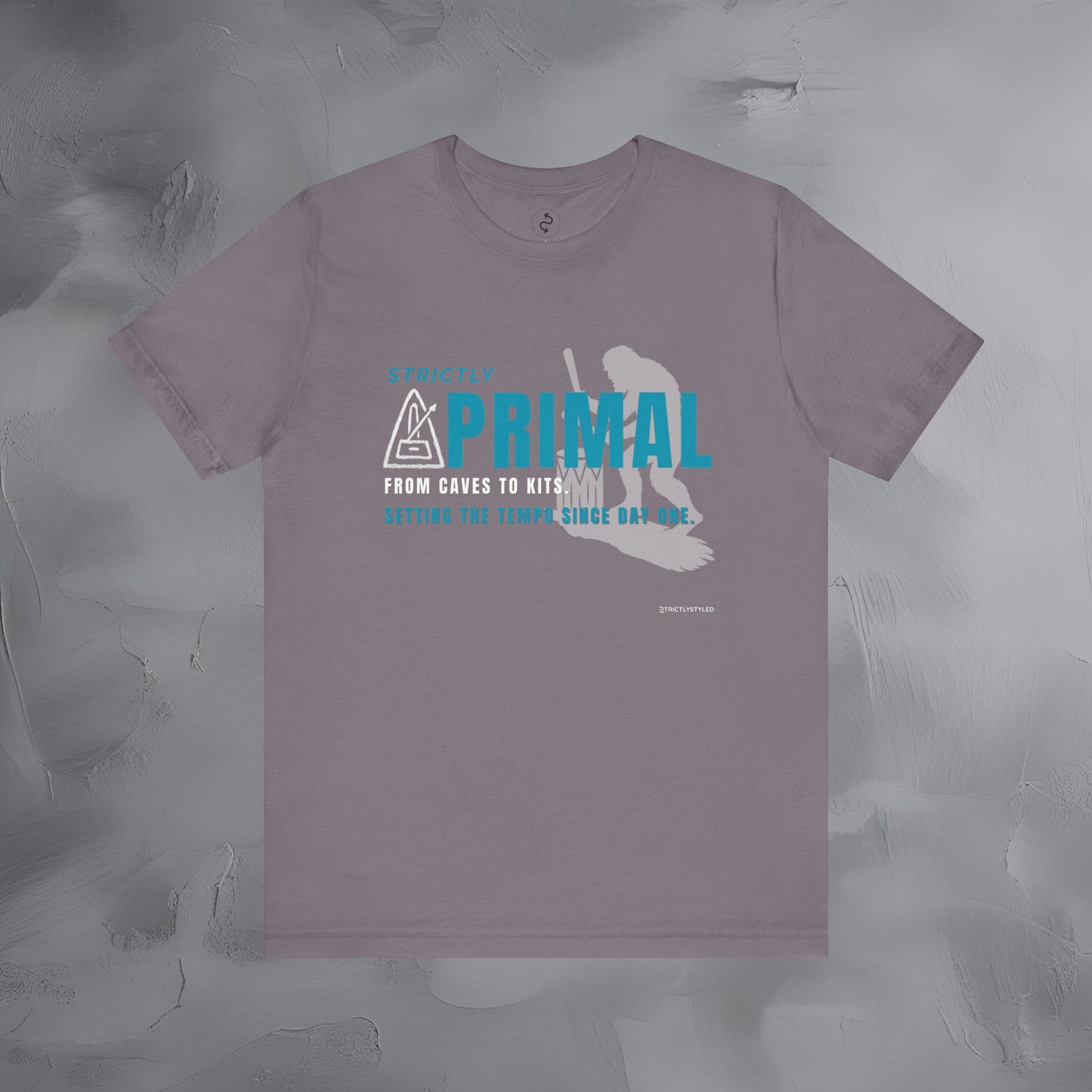 Strictly Primal T-Shirt – Drum & Rhythm Graphic Tee - From Cave to Kits