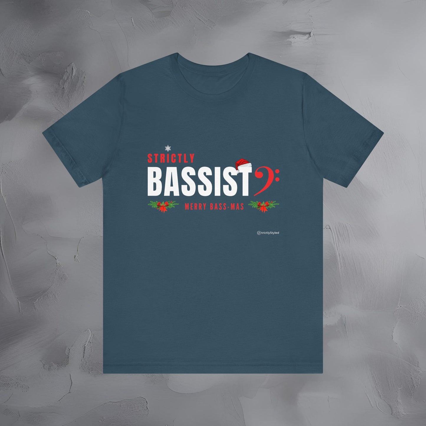 Strictly Bassist – Merry Bass-Mas | Funny Christmas Bass Player Shirt
