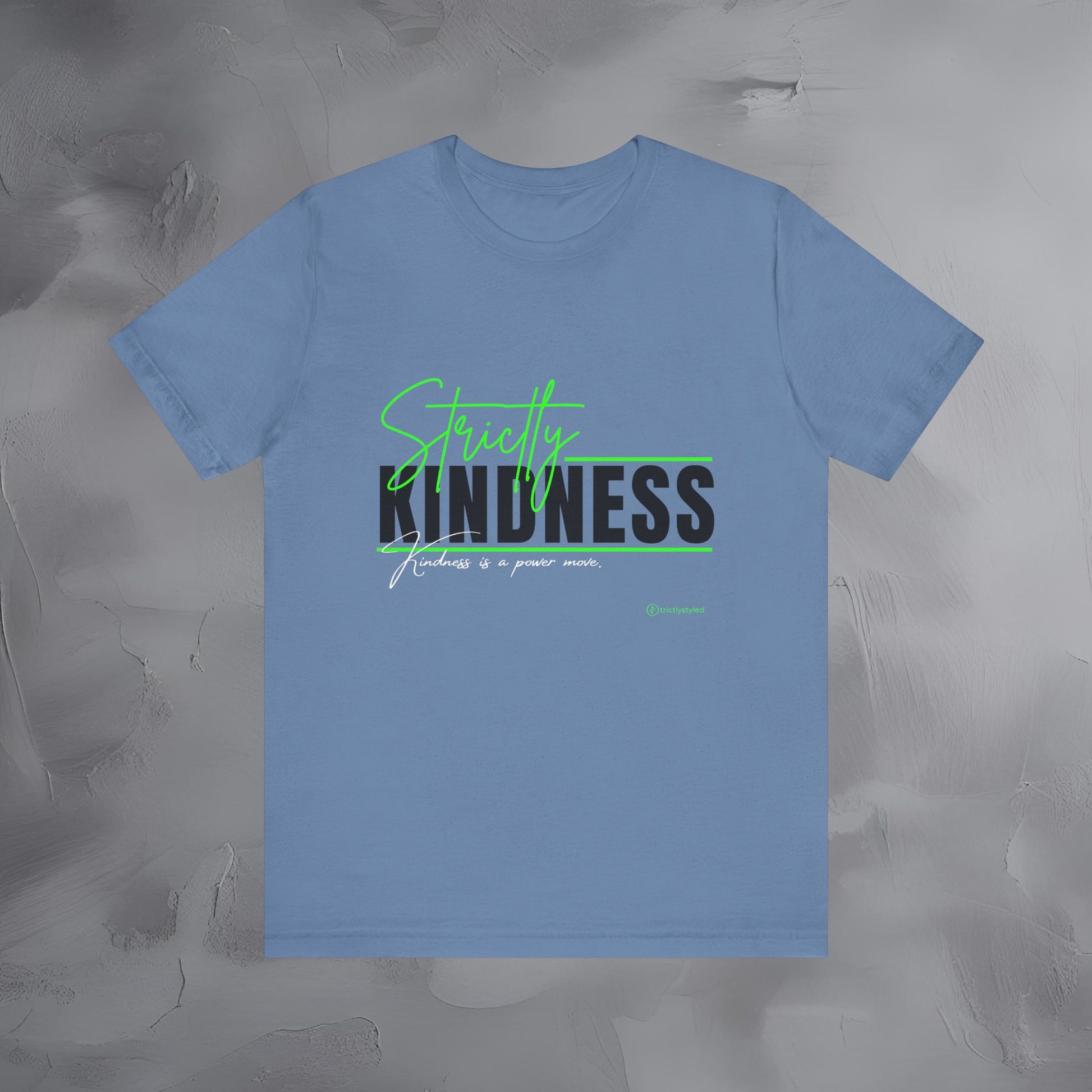 Minimalist “Kindness Is a Power Move” tee. Soft, modern, and meaningful — a clean statement for everyday wear.