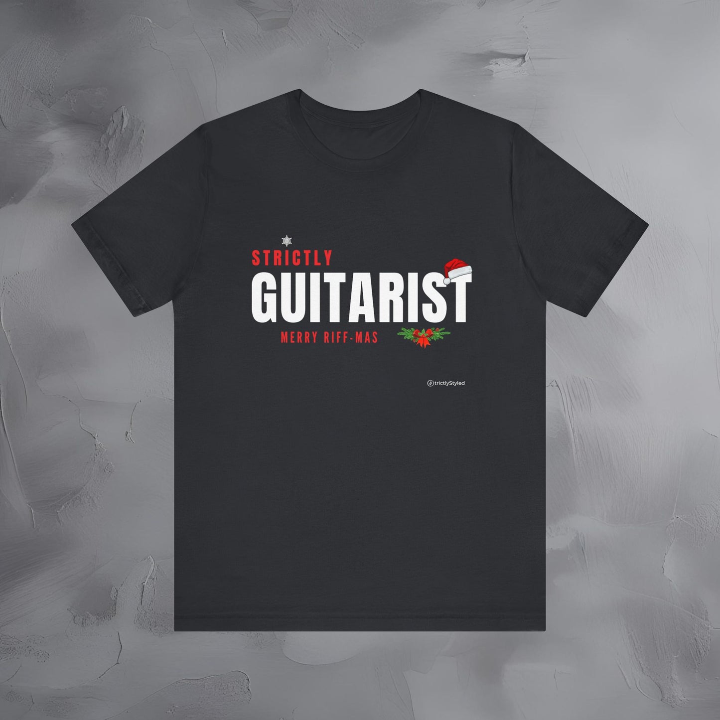 Strictly Guitar – Merry Riff-Mas - Funny Christmas Guitar Shirt