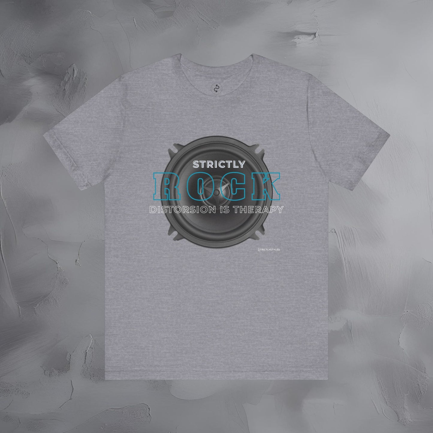 Strictly Rock T-Shirt – Guitar & Band Graphic Tee - Distortion Is Therapy