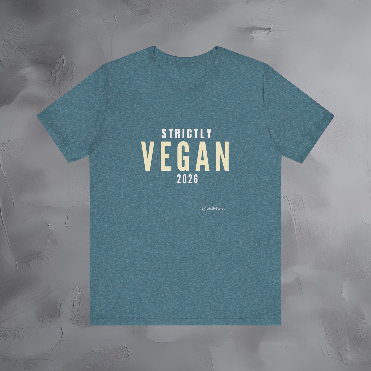 Strictly Vegan Shirt Minimalist New Year Intention T Shirt Unisex Graphic Tee