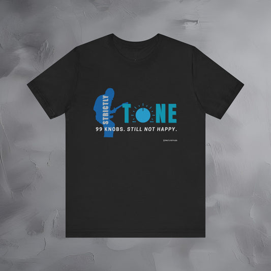 Strictly Tone Guitar T-Shirt – 99 Knobs Pedal & Amp Graphic Tee