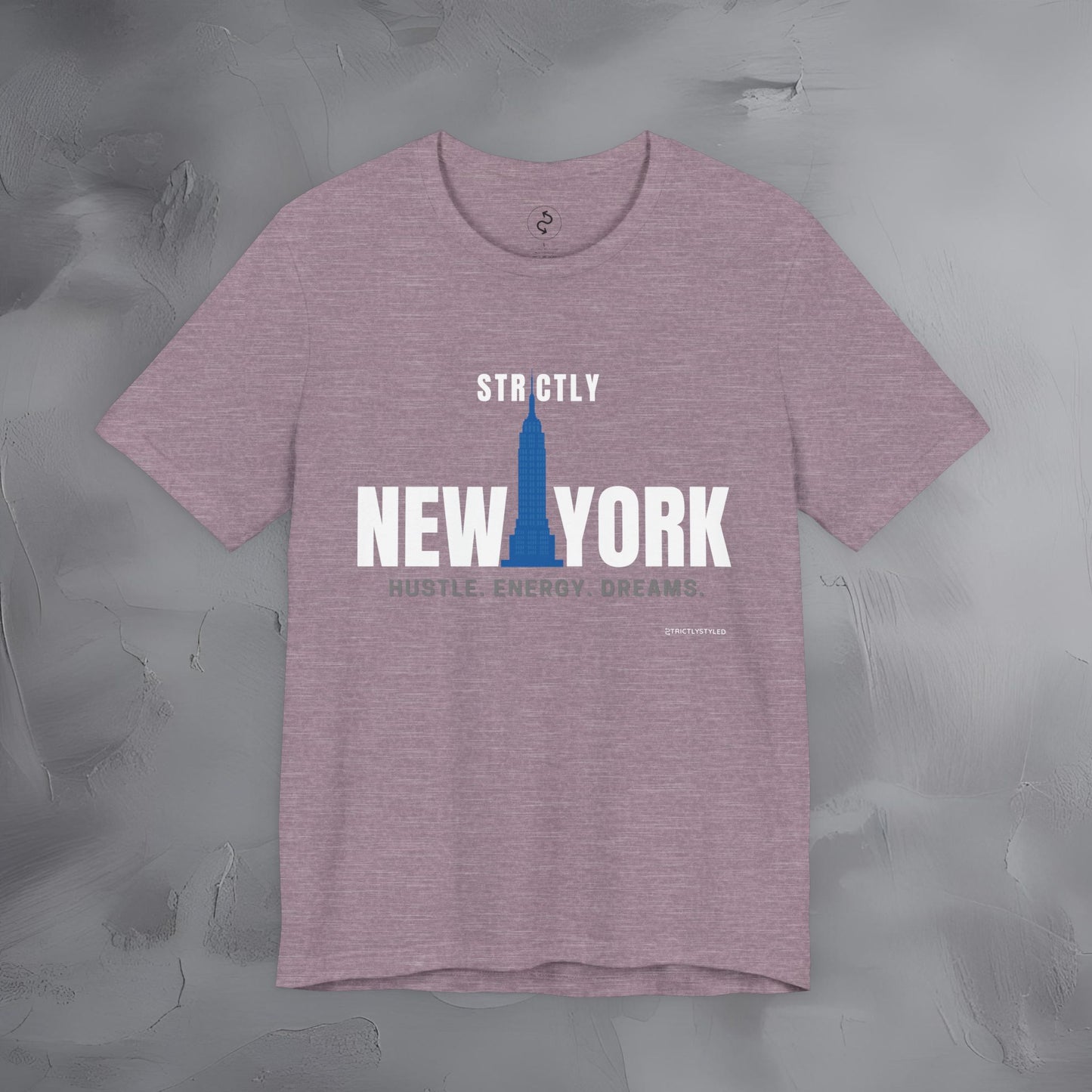 Strictly New York – Hustle, Energy, Dreams T-Shirt | NYC Streetwear Graphic Tee | Modern City Lifestyle Shirt