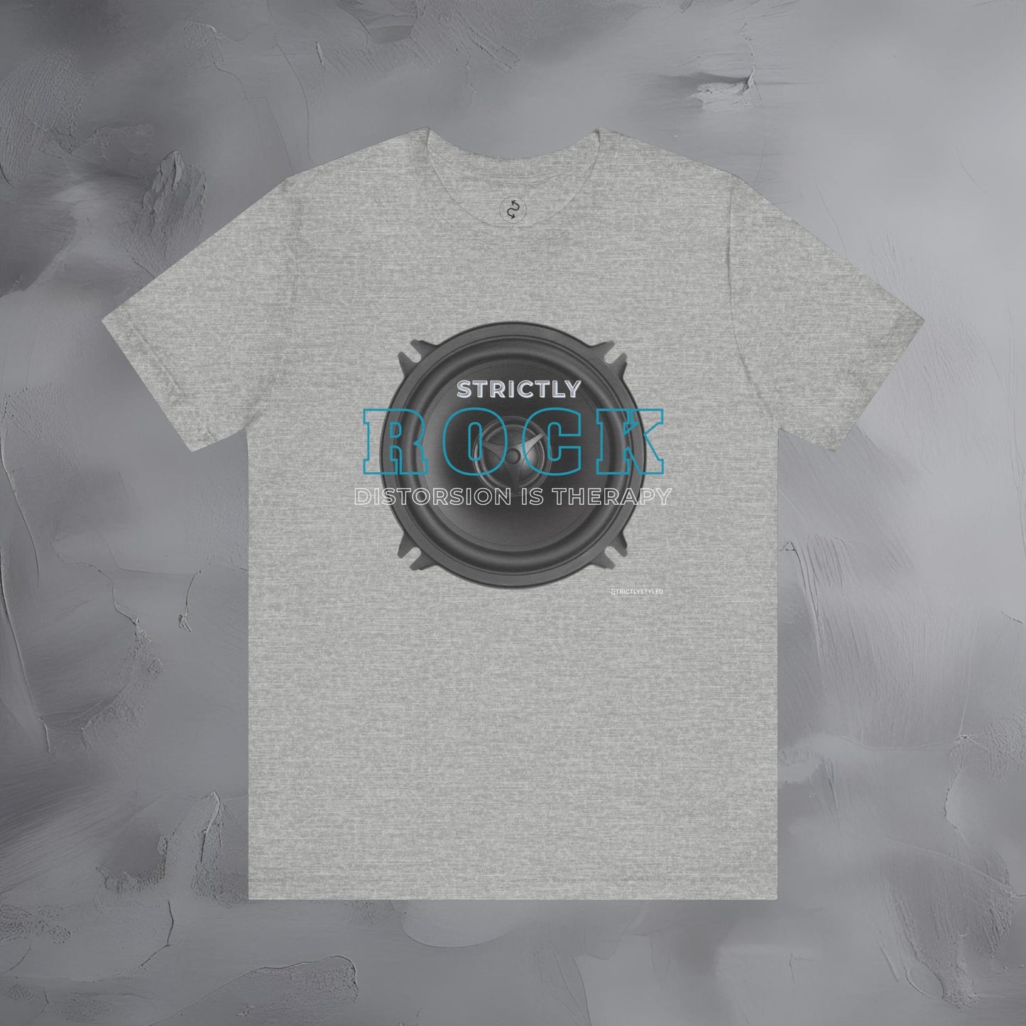 Strictly Rock T-Shirt – Guitar & Band Graphic Tee - Distortion Is Therapy