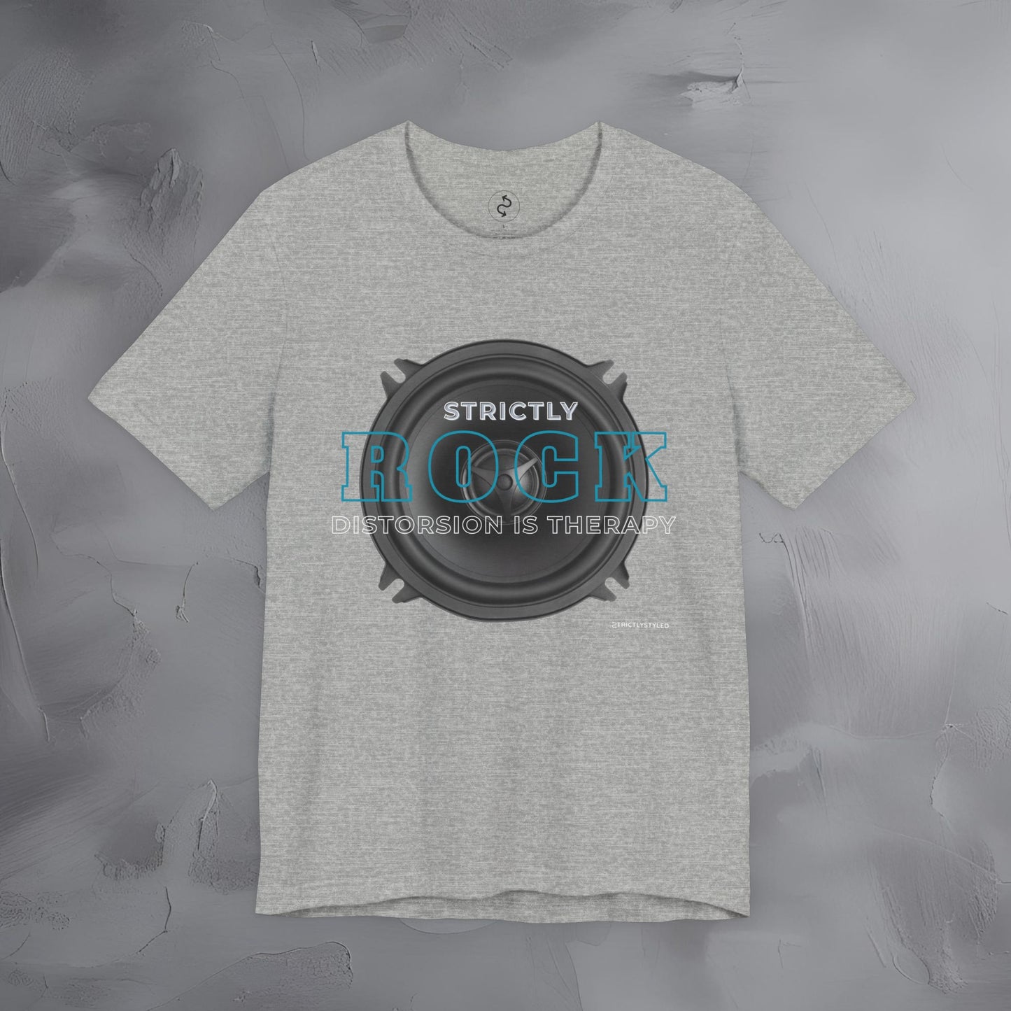 Strictly Rock T-Shirt – Guitar & Band Graphic Tee - Distortion Is Therapy