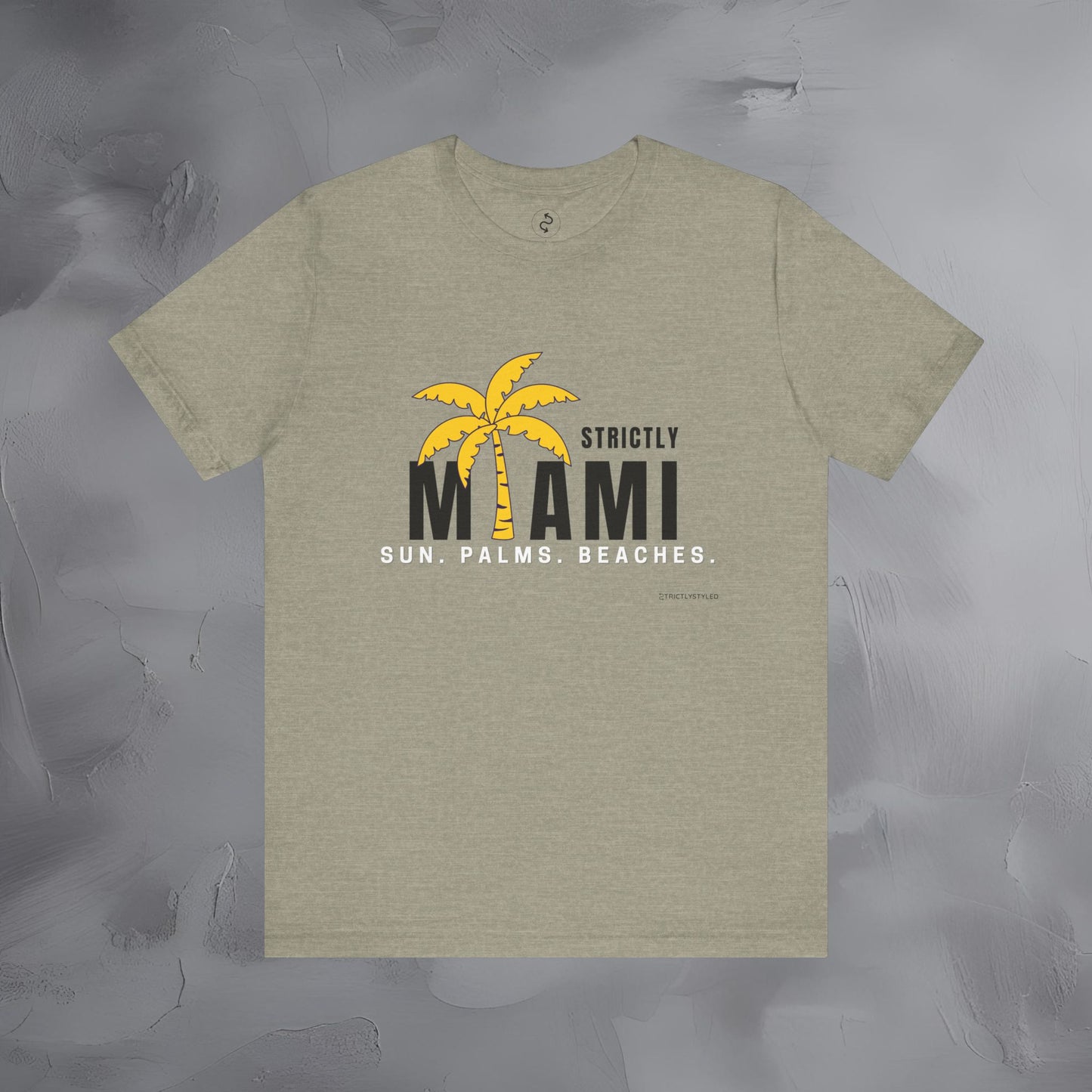 Strictly Miami T-Shirt – Sun Palms Beaches City Vibes Tee