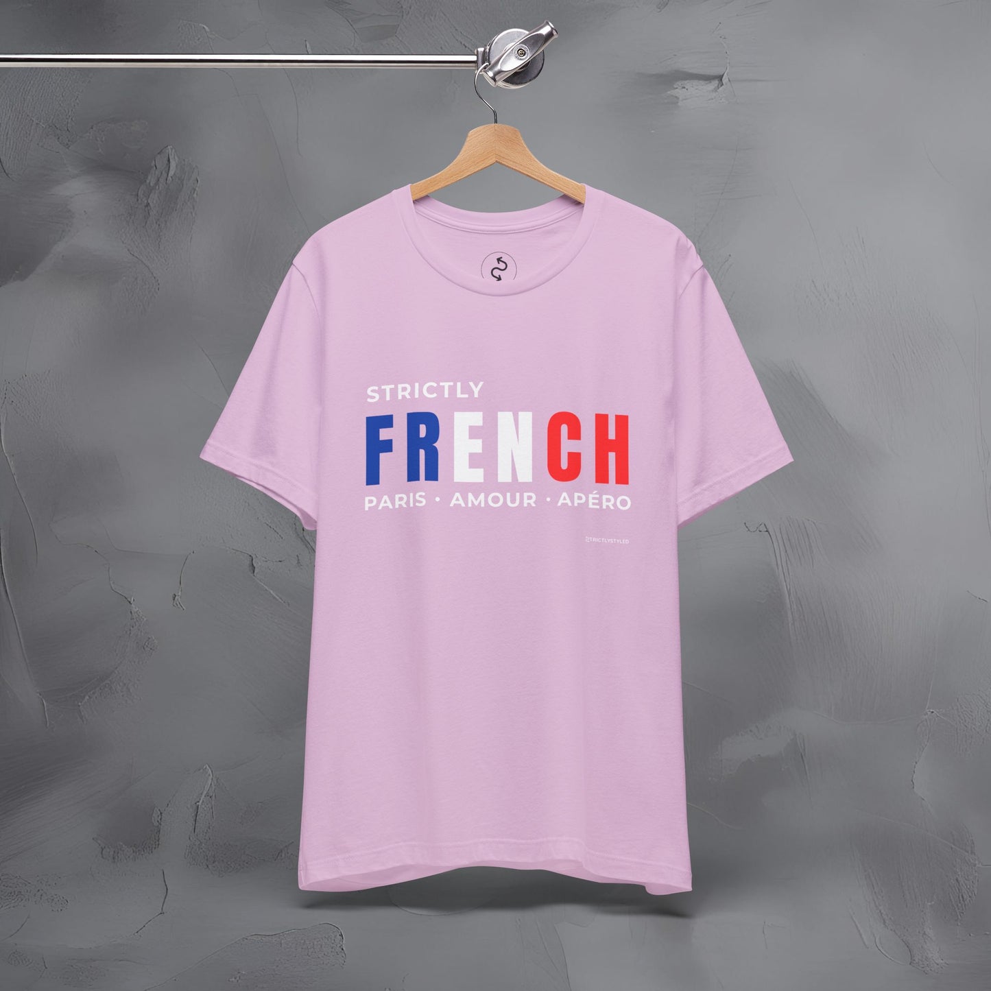 Strictly French – Paris, Amour, Apéro T-Shirt | French Lifestyle Graphic Tee | Parisian Culture Streetwear Shirt