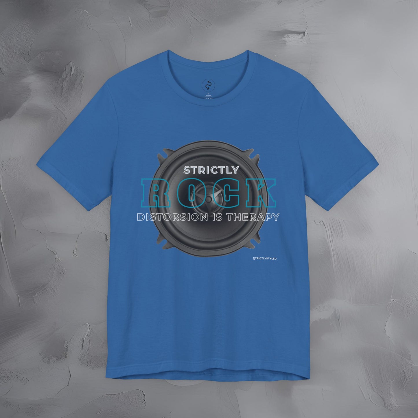 Strictly Rock T-Shirt – Guitar & Band Graphic Tee - Distortion Is Therapy