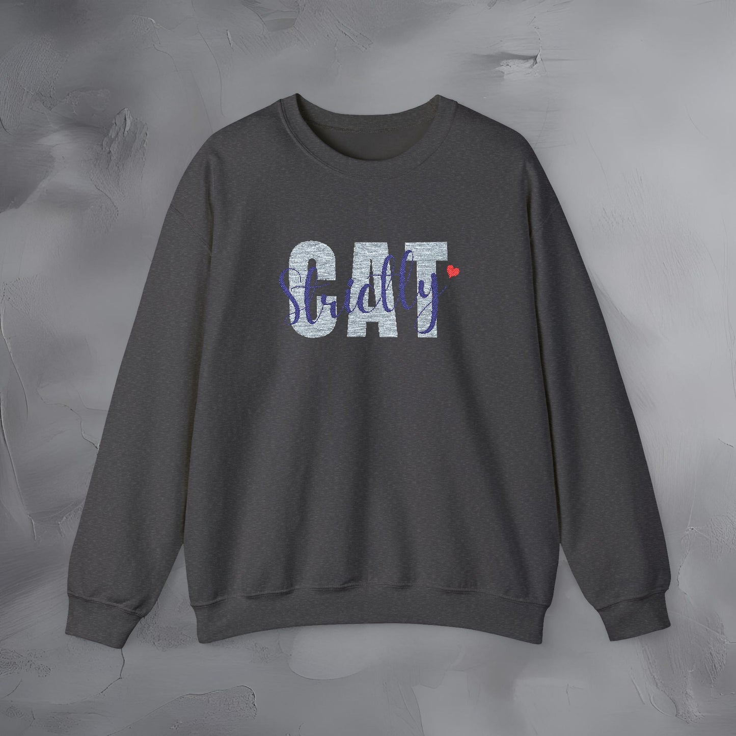Strictly Cat - Embroidered Sweatshirt