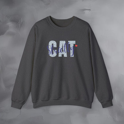 Strictly Cat - Embroidered Sweatshirt