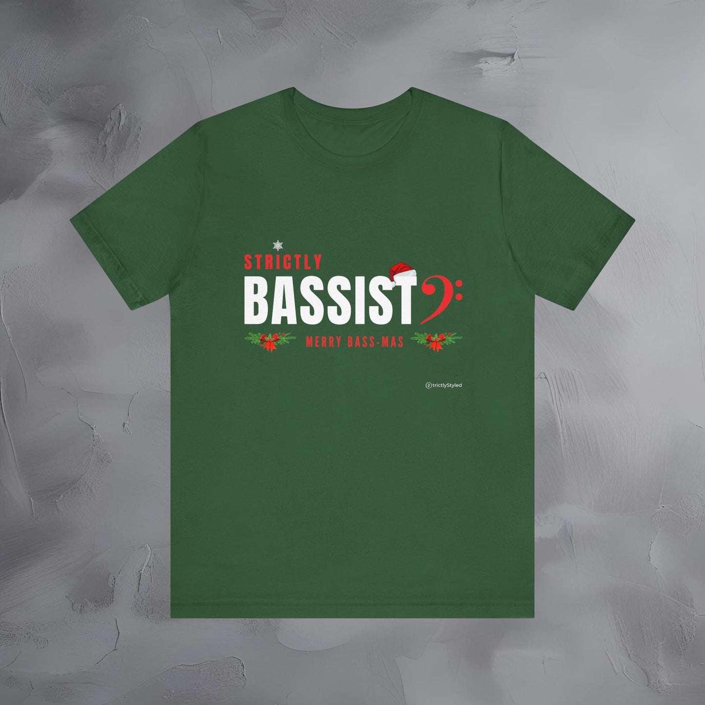 Strictly Bassist – Merry Bass-Mas | Funny Christmas Bass Player Shirt