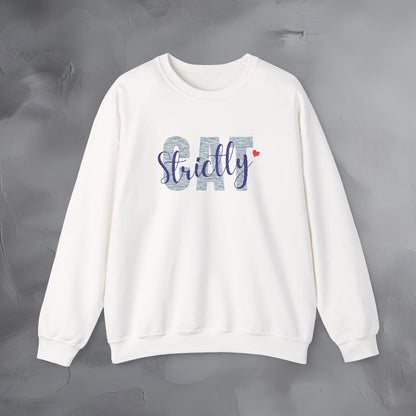 Strictly Cat - Embroidered Sweatshirt