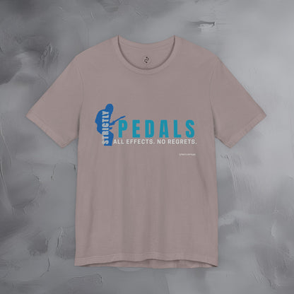Strictly Pedals T-Shirt – No Effects No Regrets Guitar Gear Tee
