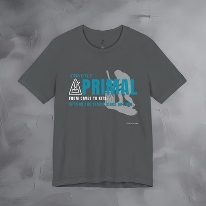 Strictly Primal T-Shirt – Drum & Rhythm Graphic Tee - From Cave to Kits