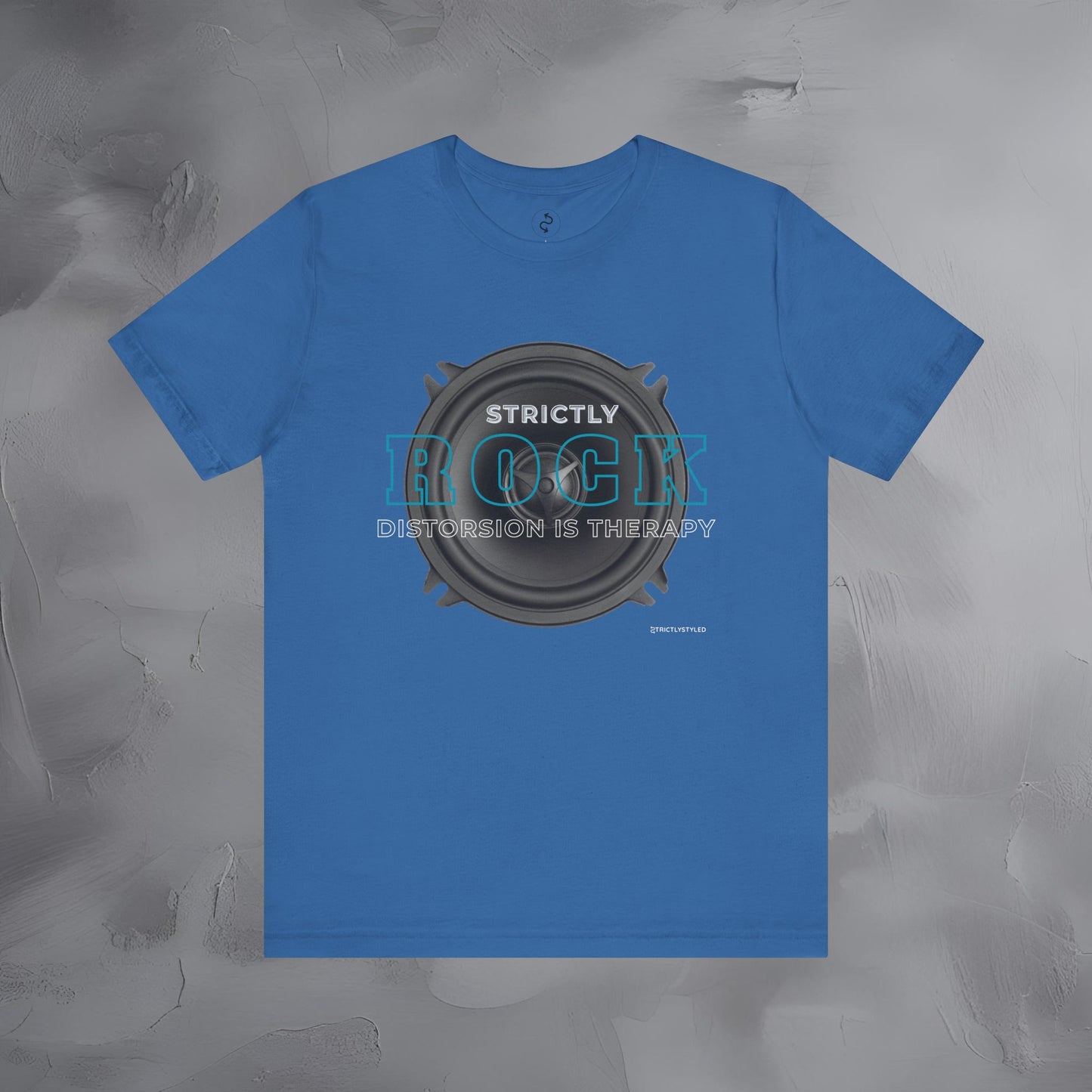 Strictly Rock T-Shirt – Guitar & Band Graphic Tee - Distortion Is Therapy