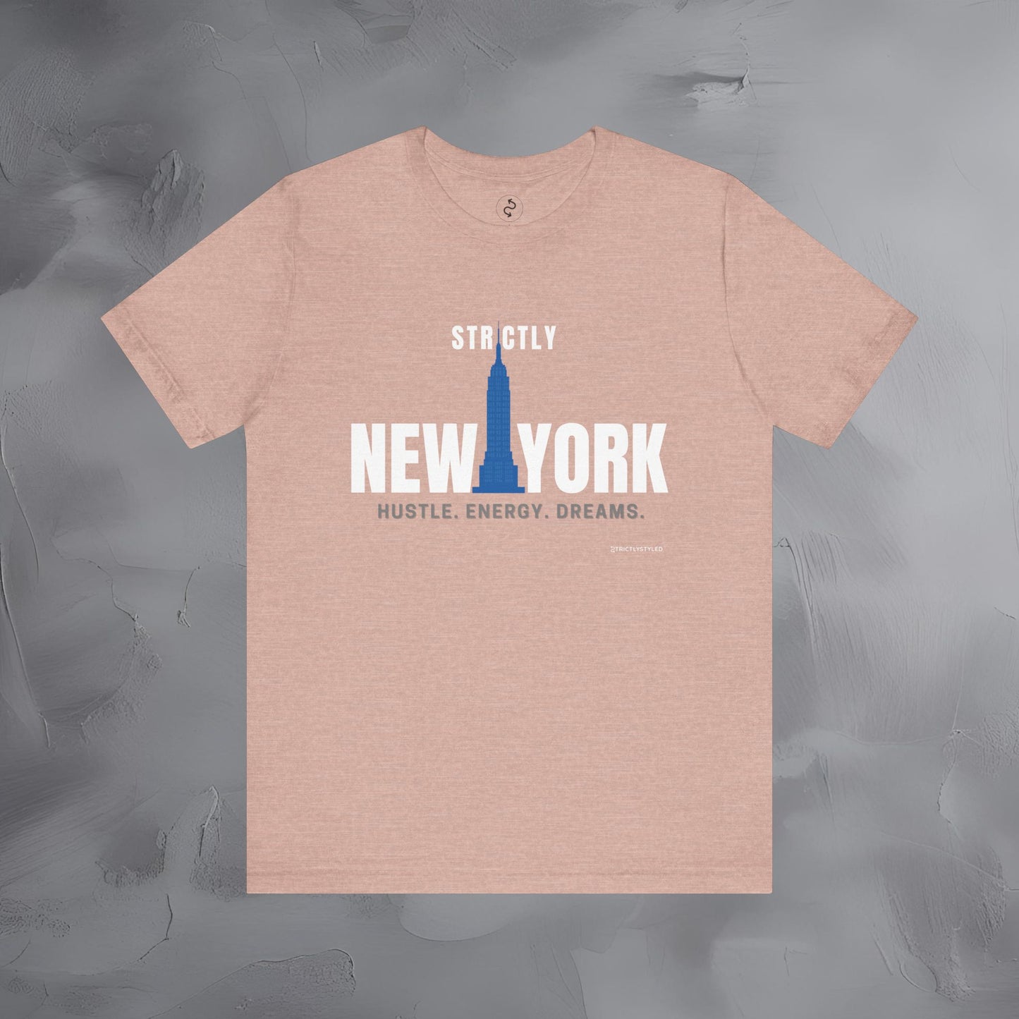 Strictly New York – Hustle, Energy, Dreams T-Shirt | NYC Streetwear Graphic Tee | Modern City Lifestyle Shirt