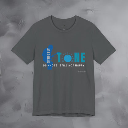 Strictly Tone Guitar T-Shirt – 99 Knobs Pedal & Amp Graphic Tee