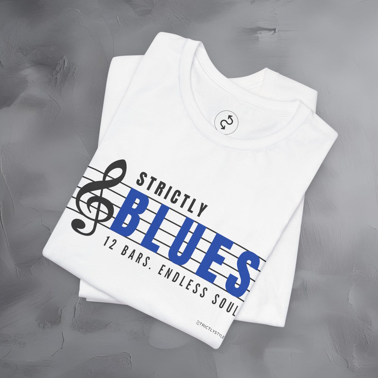 Strictly Blues – 12 Bars. Endless Soul. T-Shirt | Blues Music Graphic Tee | Musician Lifestyle Shirt