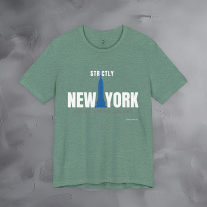 Strictly New York – Hustle, Energy, Dreams T-Shirt | NYC Streetwear Graphic Tee | Modern City Lifestyle Shirt