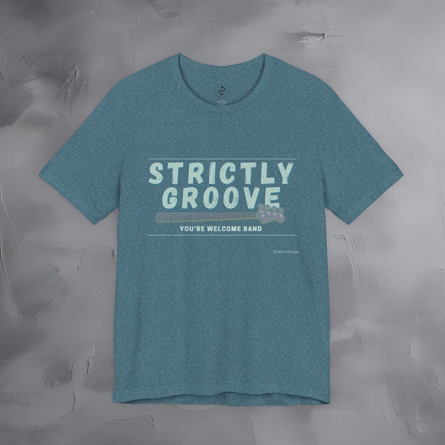 Strictly Groove T-Shirt – Bass Player Graphic Tee - You’re Welcome Band