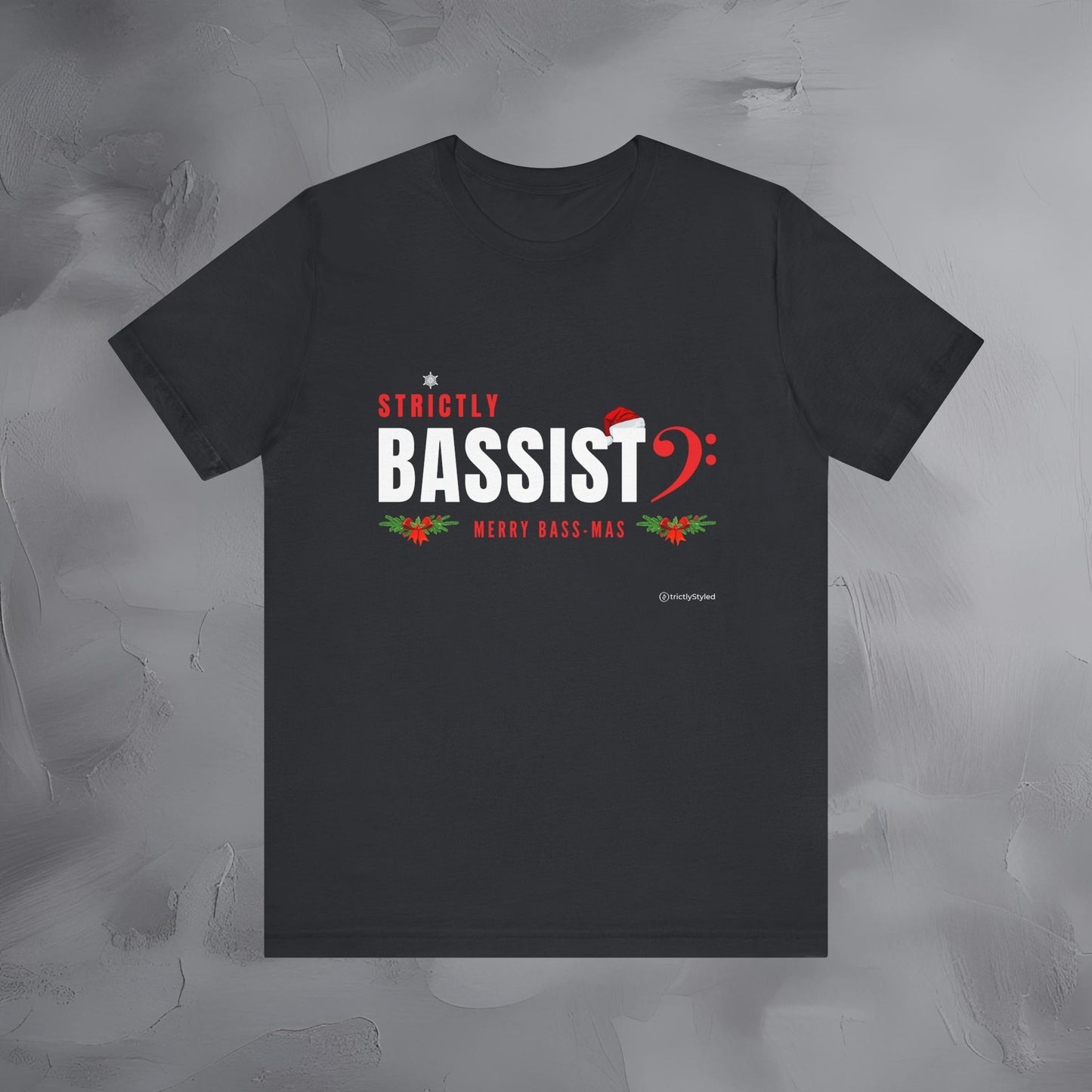 Strictly Bassist – Merry Bass-Mas | Funny Christmas Bass Player Shirt