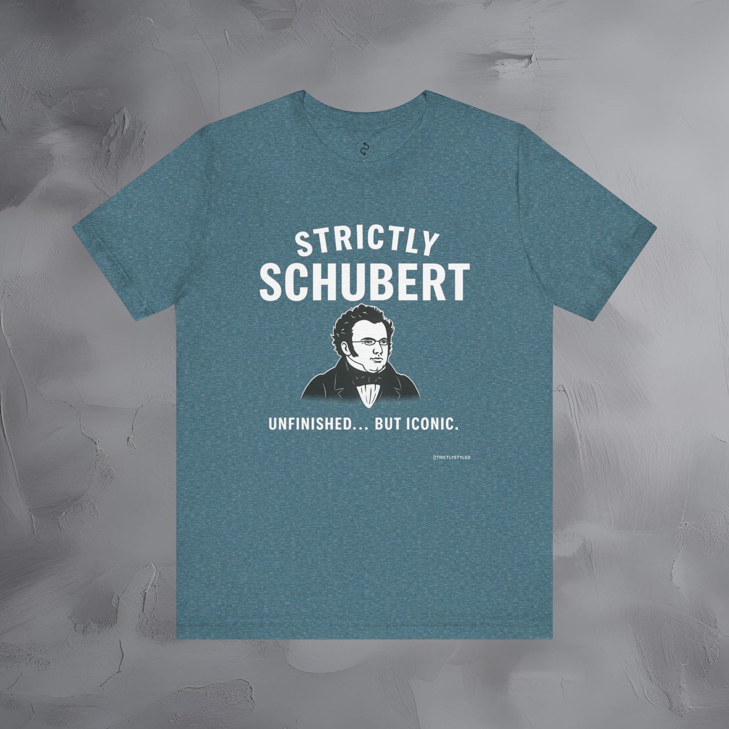 Strictly Schubert T-Shirt – Unfinished but Iconic Classical Music Tee