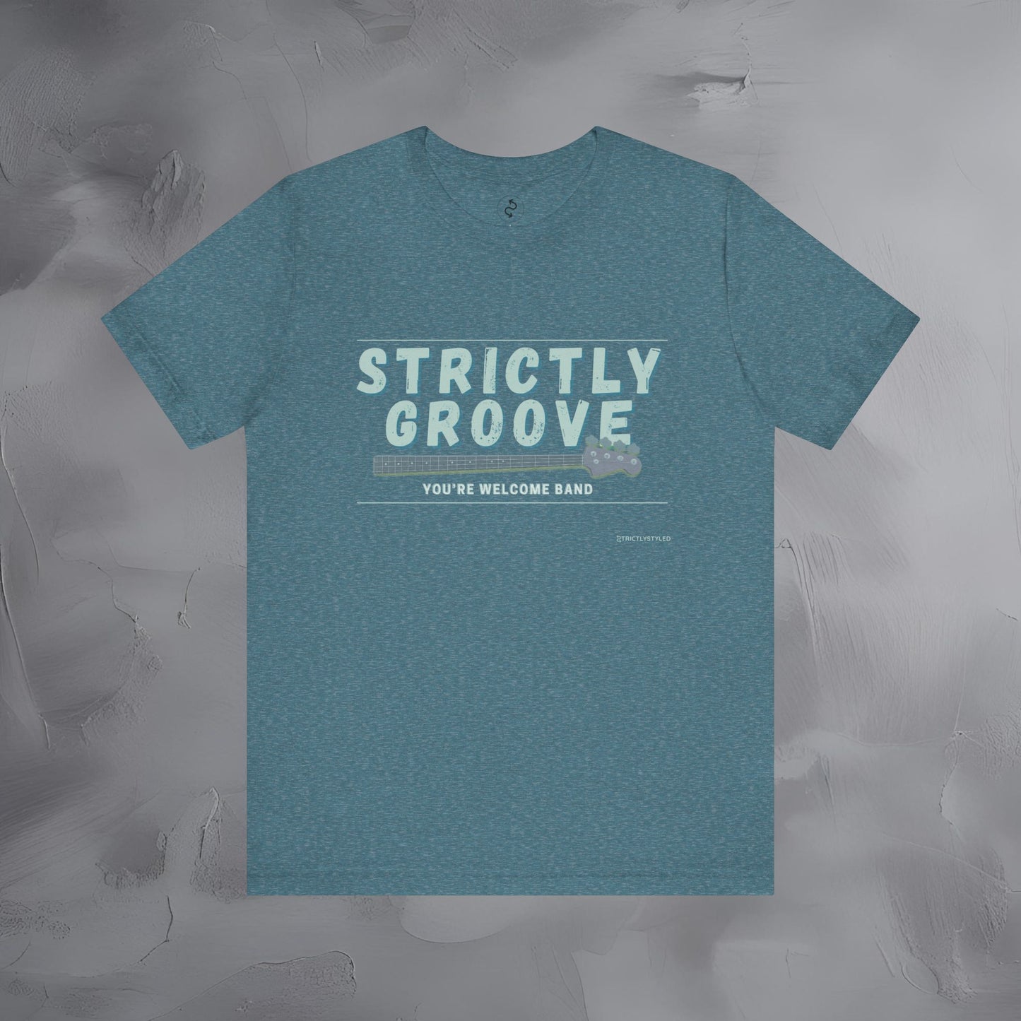 Strictly Groove T-Shirt – Bass Player Graphic Tee - You’re Welcome Band