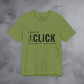 Strictly Click T-Shirt – Drum & Rhythm Graphic Tee - Tempo Is the Drummer’s Truth