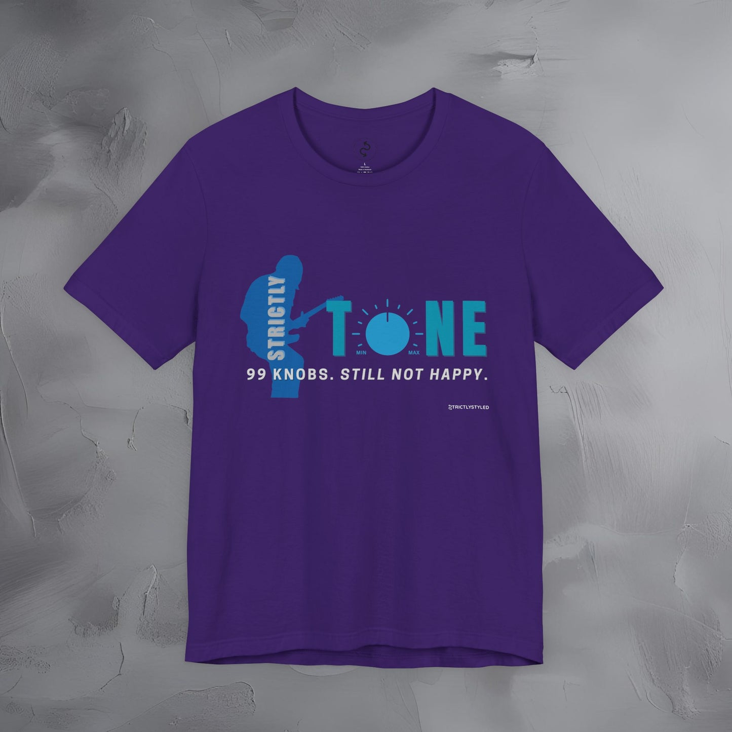 Strictly Tone Guitar T-Shirt – 99 Knobs Pedal & Amp Graphic Tee