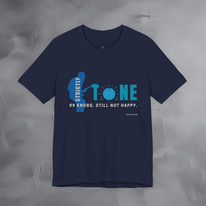 Strictly Tone Guitar T-Shirt – 99 Knobs Pedal & Amp Graphic Tee
