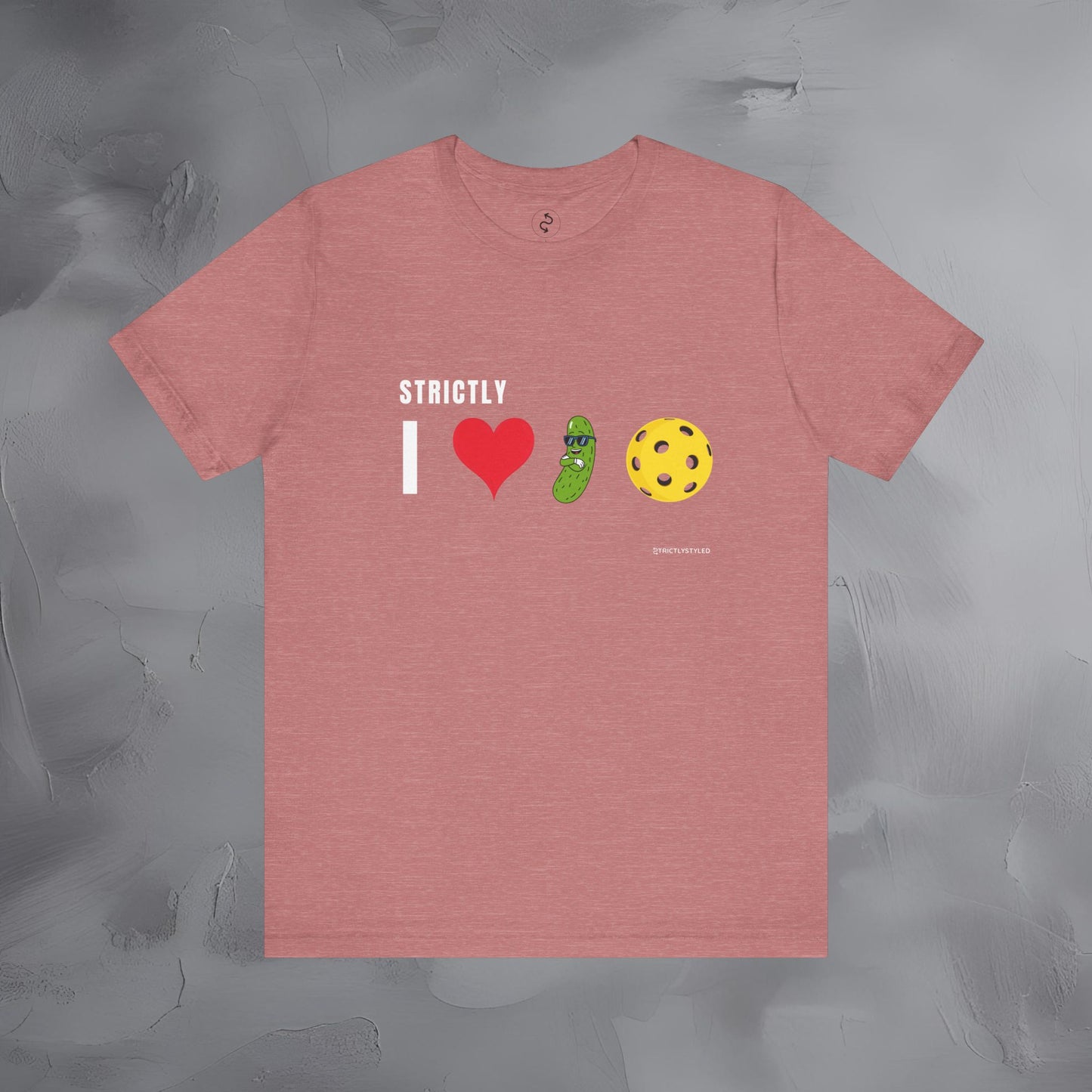 Strictly I Love Pickleball T-Shirt – Fun Pickle & Ball Graphic Tee