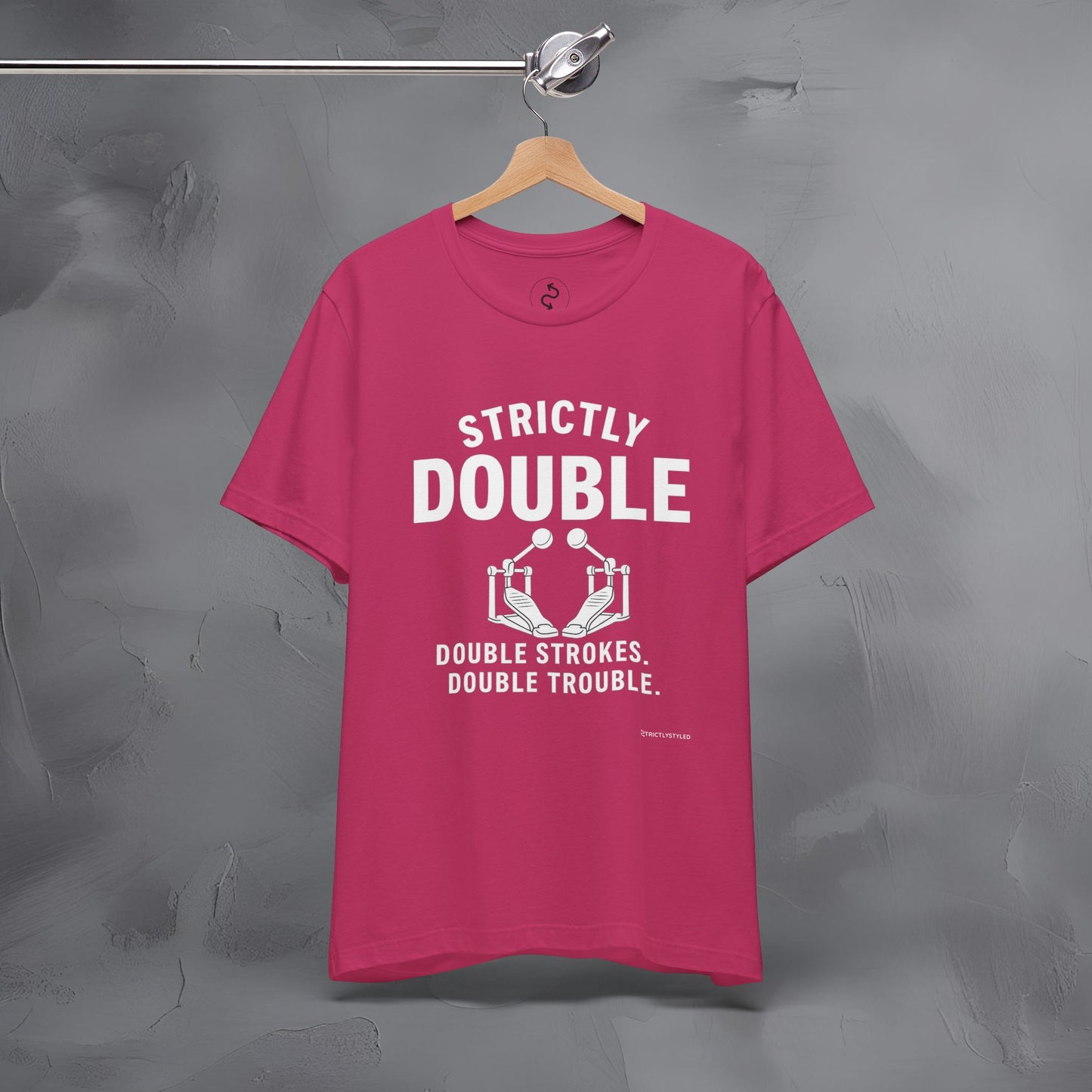 Strictly Double Stroke – Double Trouble Drummer T-Shirt