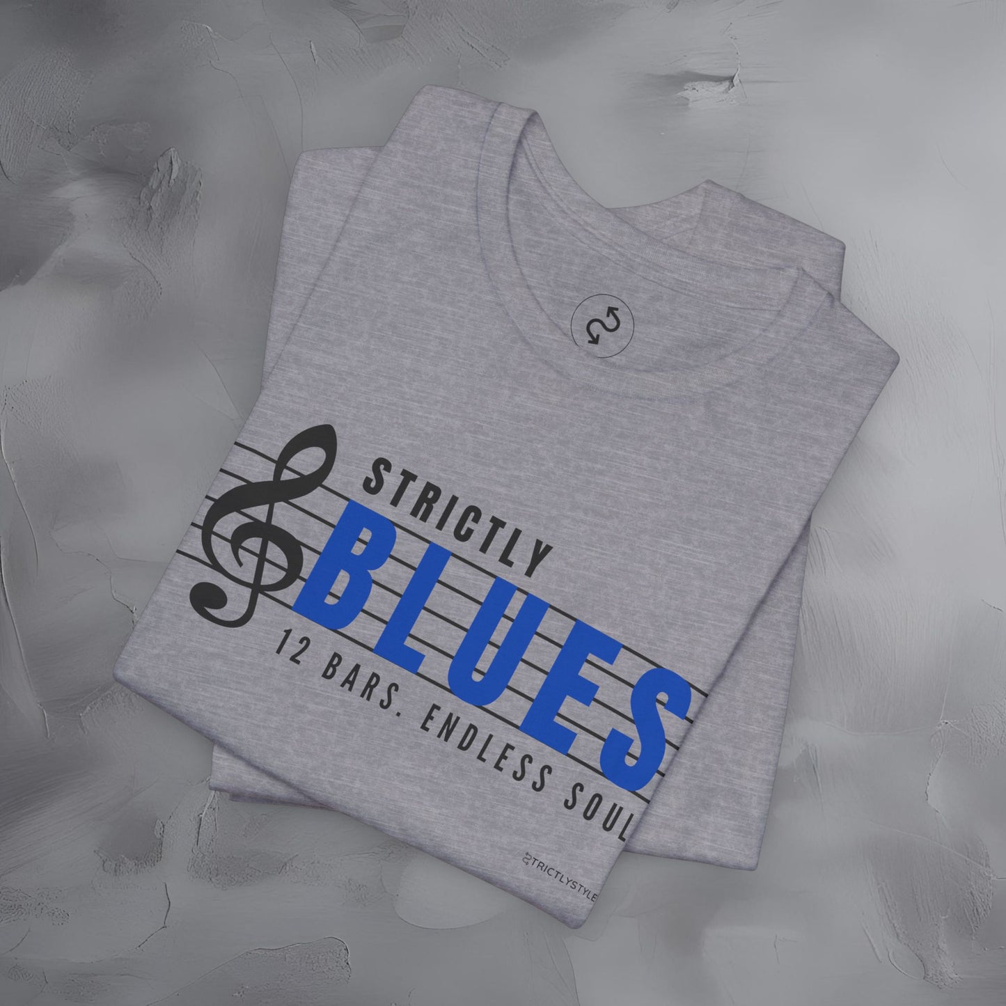 Strictly Blues – 12 Bars. Endless Soul. T-Shirt | Blues Music Graphic Tee | Musician Lifestyle Shirt