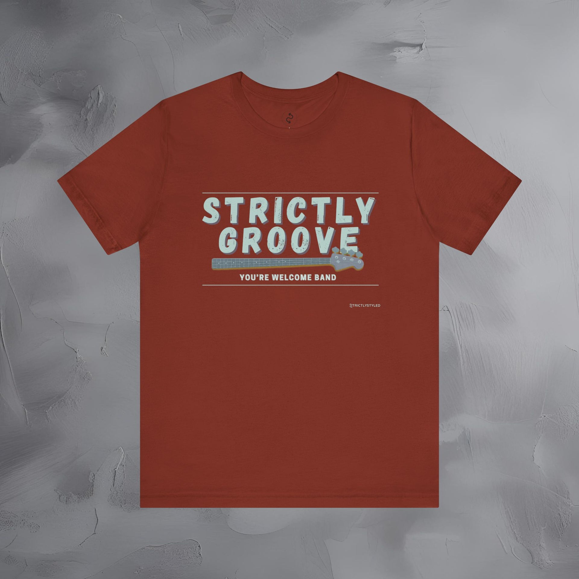 Strictly Groove T-Shirt – Bass Player Graphic Tee - You’re Welcome Band