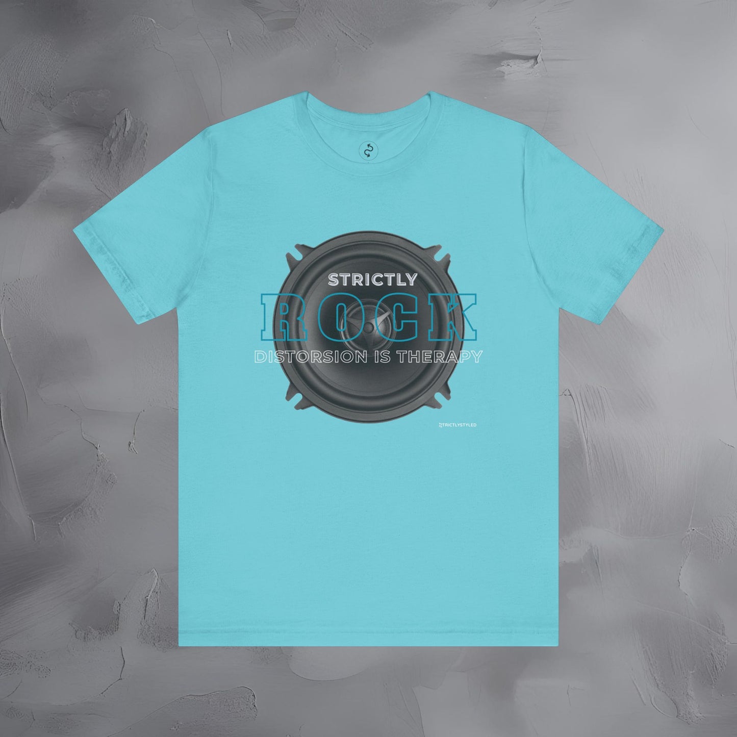 Strictly Rock T-Shirt – Guitar & Band Graphic Tee - Distortion Is Therapy