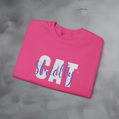 Strictly Cat - Embroidered Sweatshirt