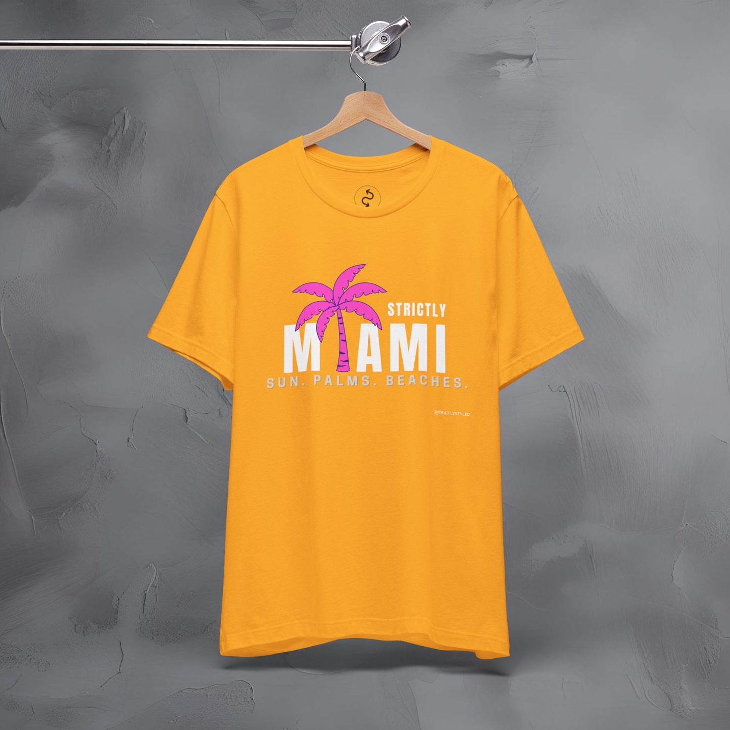 Strictly Miami T-Shirt – Sun Palms Beaches City Vibes Tee