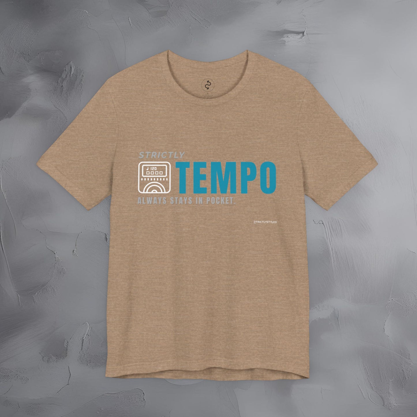 Strictly Tempo T-Shirt – Drum & Rhythm Graphic Tee | Always Stays in Pocket
