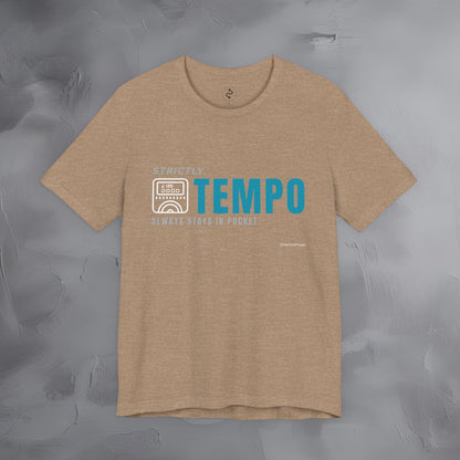 Strictly Tempo T-Shirt – Drum & Rhythm Graphic Tee | Always Stays in Pocket
