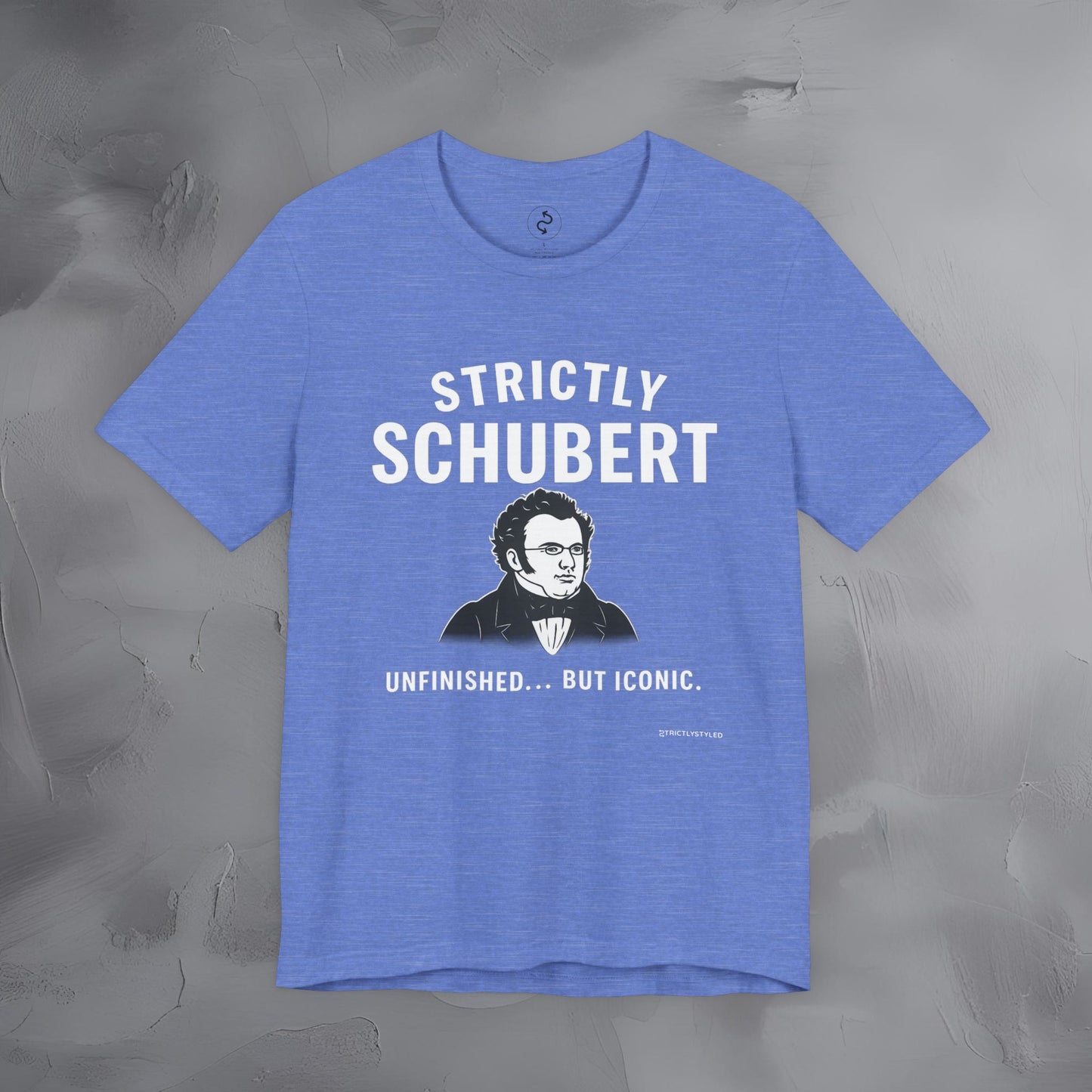 Strictly Schubert T-Shirt – Unfinished but Iconic Classical Music Tee
