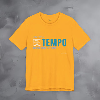 Strictly Tempo T-Shirt – Drum & Rhythm Graphic Tee | Always Stays in Pocket